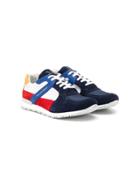Harmont & Blaine Junior Textured Detail Sneakers - Blue