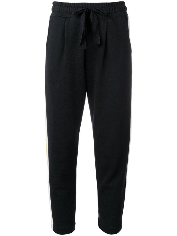 Chinti & Parker Side Stripe Track Pants - Black