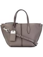 Tod's Removable Strap Medium Tote, Women's, Grey