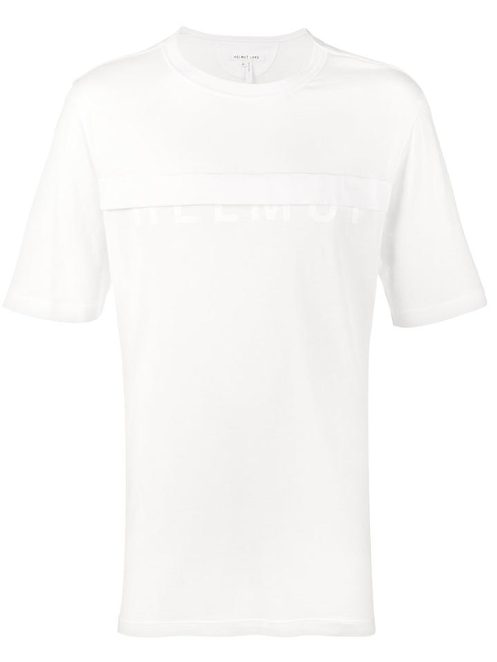 Helmut Lang Covered Logo T Shirt - White