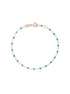Gigi Clozeau 18kt Rose Gold Beaded Bracelet - Blue