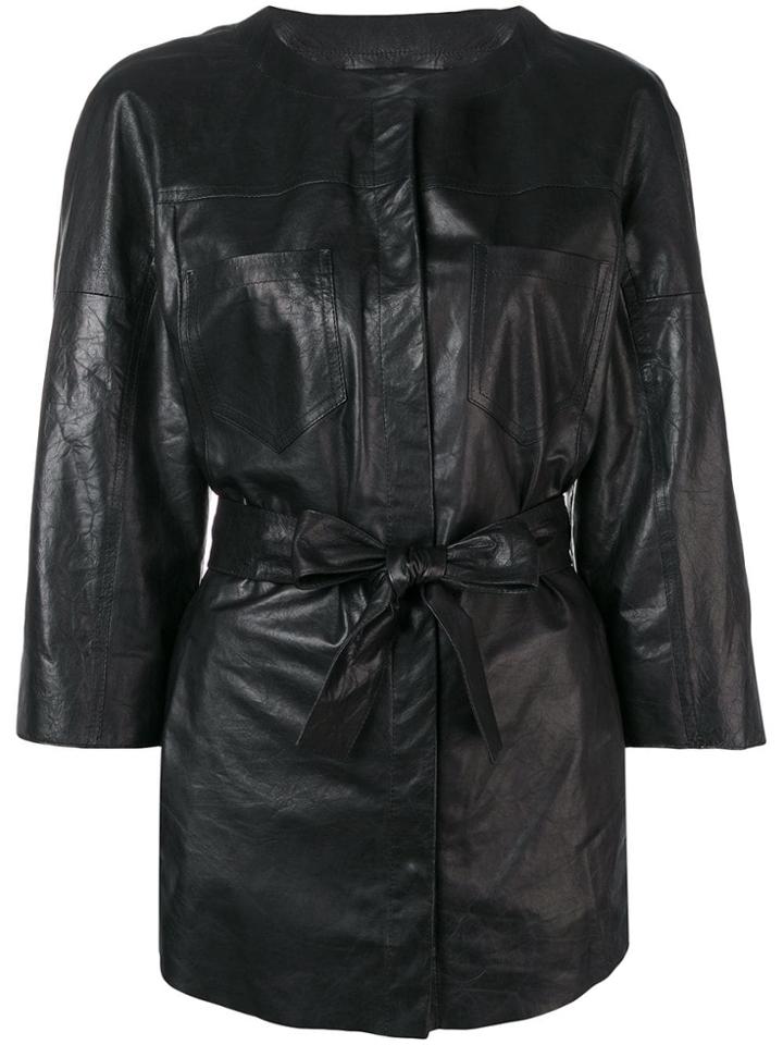 Drome Tie Waist Jacket - Black