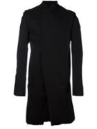 A New Cross Asymmetric Ribbed Sleeve Jacket