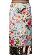 Sachin & Babi Reeza Floral Skirt - Blue