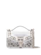 Philipp Plein Studded Top Handle Shoulder Bag - Silver