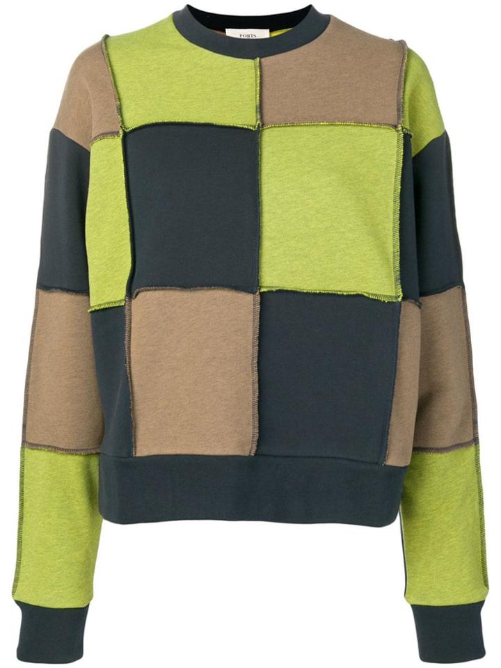 Ports 1961 Square Knit Jumper - Green
