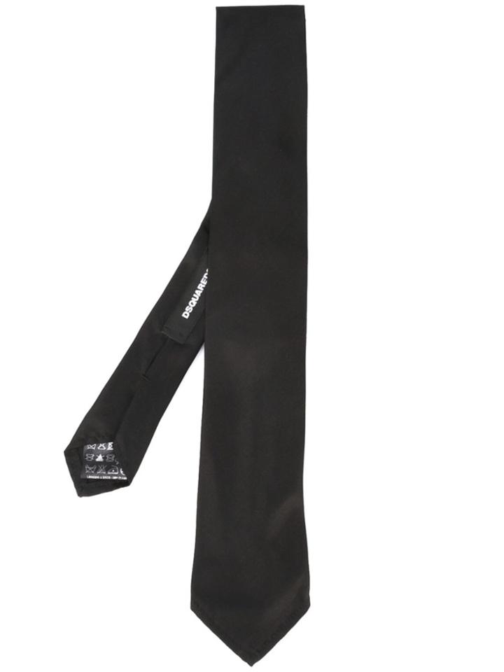 Dsquared2 Stitch Trim Classic Tie - Black