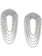 Alessandra Rich Maxi Chandelier Earrings - Metallic