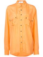 Faith Connexion - Contrast Shirt - Women - Silk - S, Yellow/orange, Silk