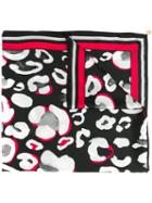 Cavalli Class Abstract Pattern Scarf - Black