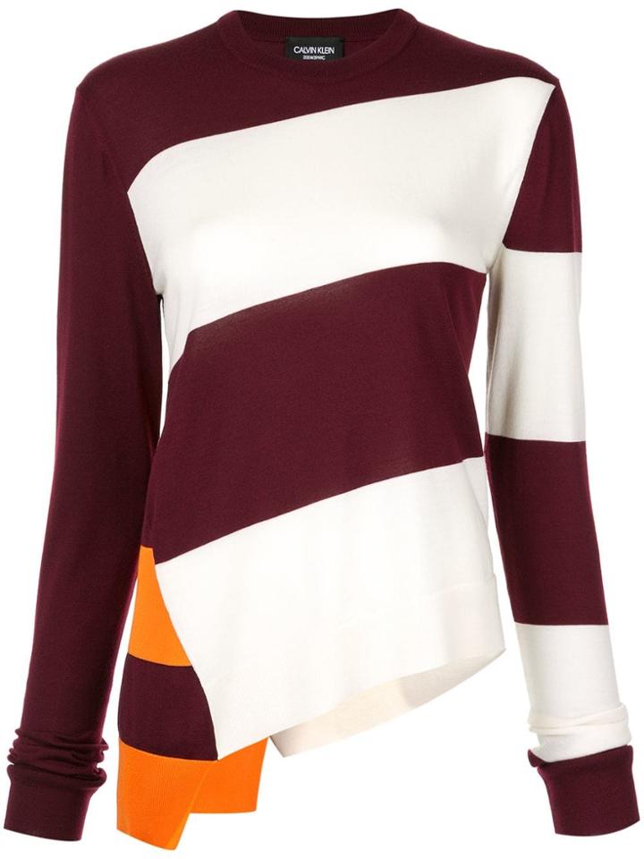Calvin Klein 205w39nyc Asymmetric Hem Jumper - Multicolour