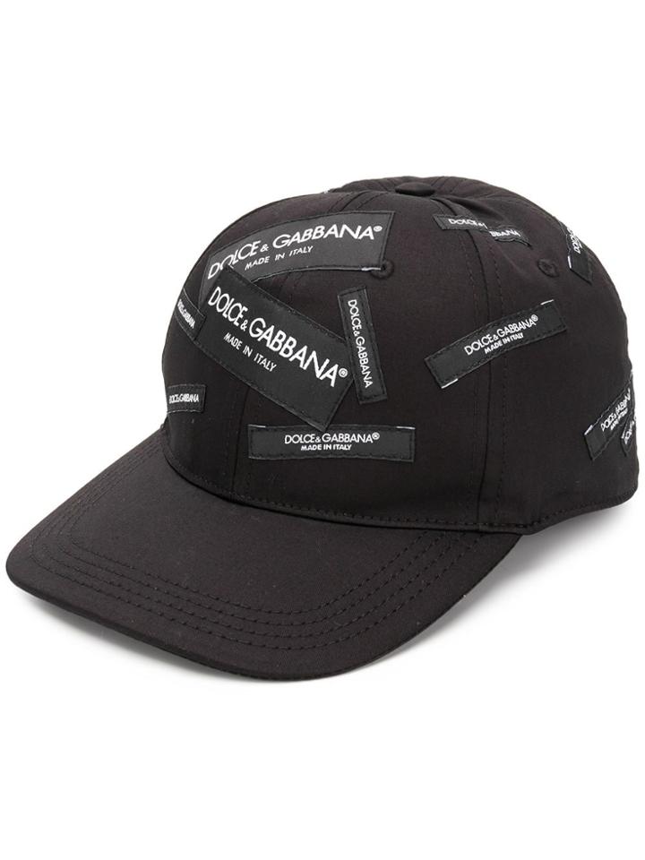 Dolce & Gabbana Logo Patch Cap - Black