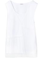 P.a.r.o.s.h. Layered Tulle Top - White