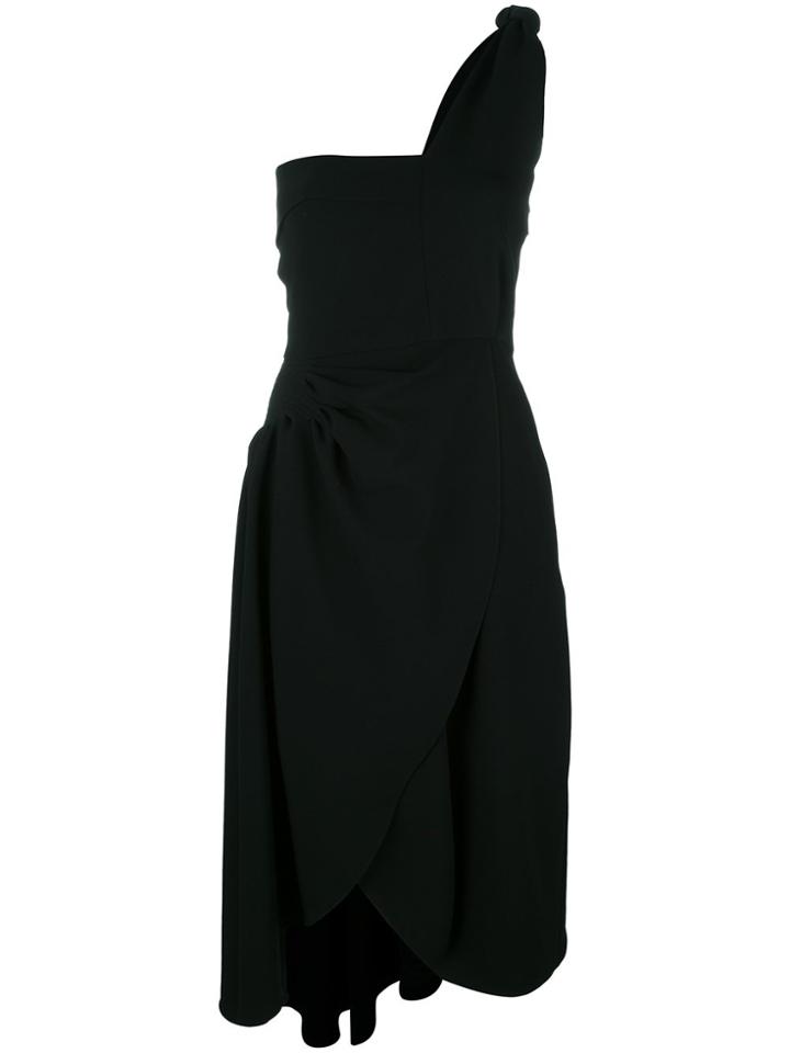 Jw Anderson Off-shoulder Beach Bodice Dress - Black