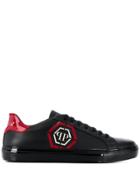 Philipp Plein Logo Contrast Sneakers - Black