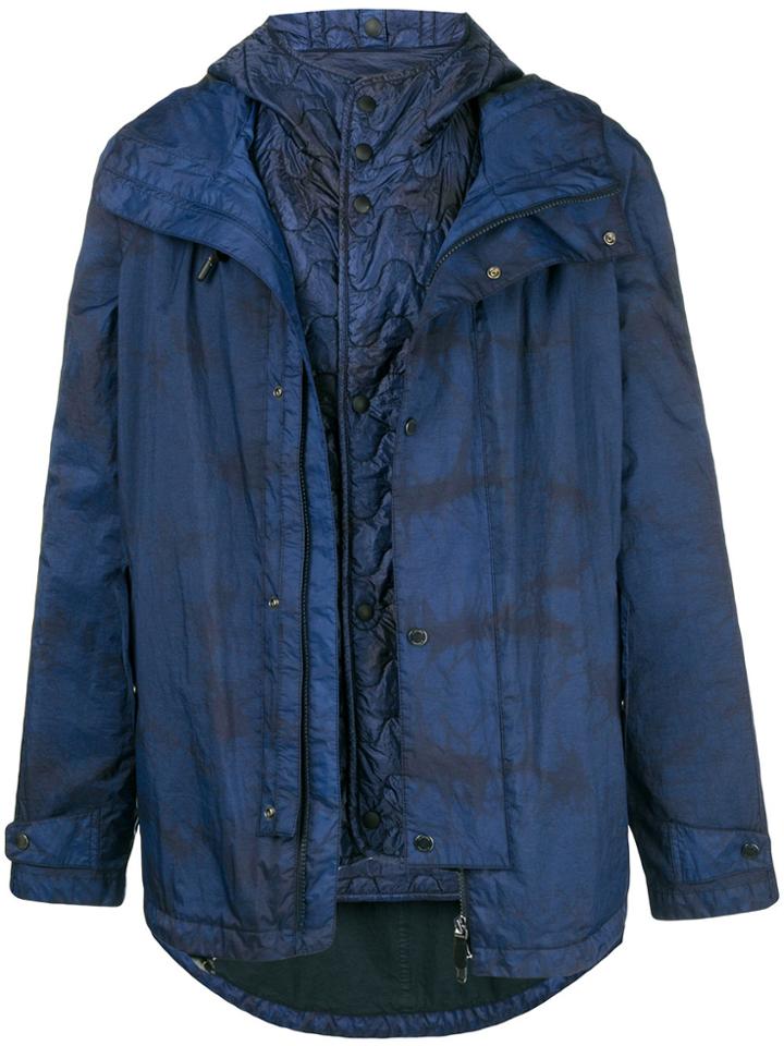 Z Zegna Dyed 3 In 1 Jacket - Blue