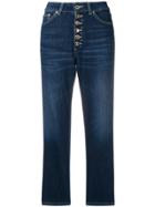 Dondup Straight-cut Cropped Jeans - Blue