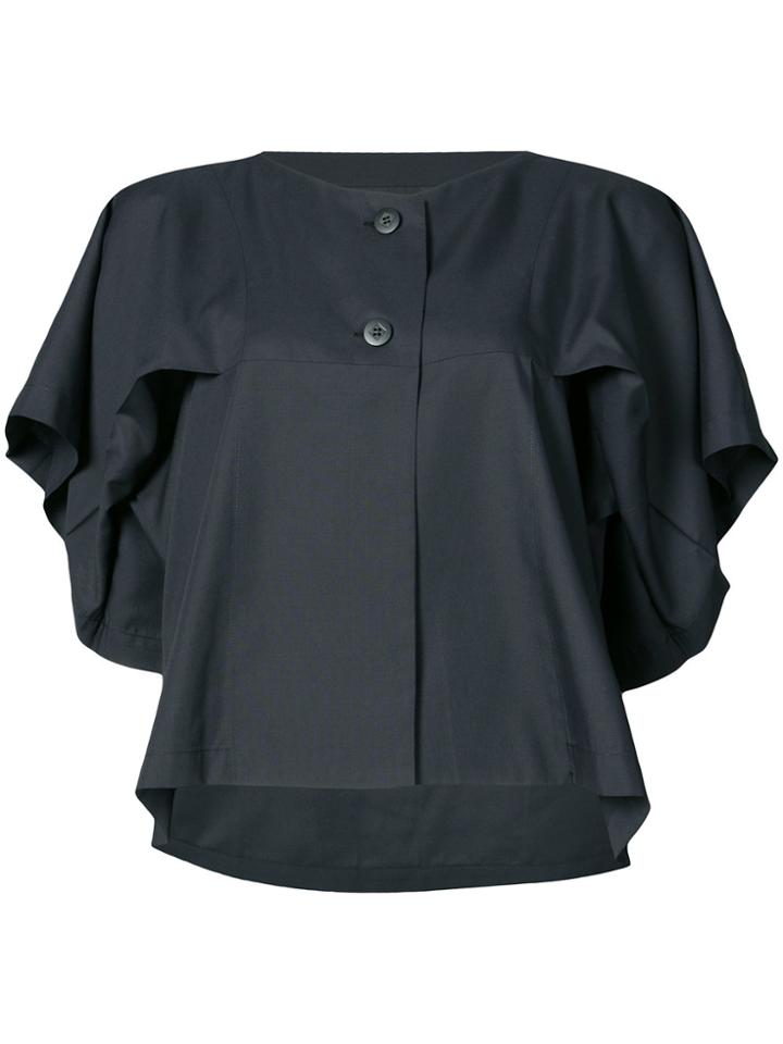 Issey Miyake Cropped T-shirt - Black