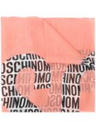 Moschino Logo Scarf - Pink