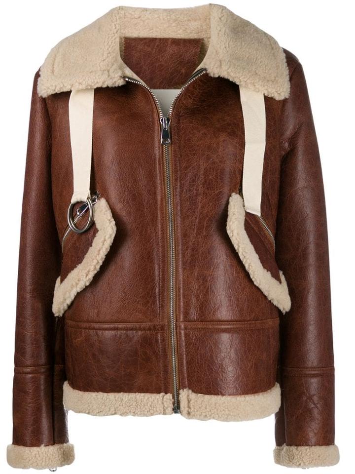 Liska Shearling Lined Jacket - Brown