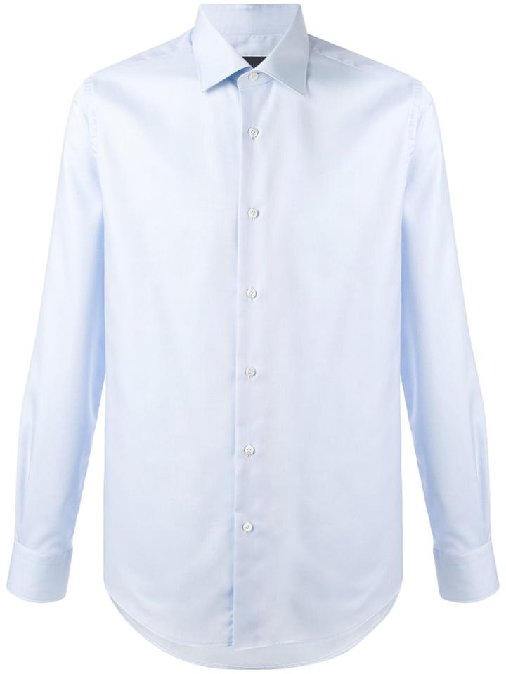 Pal Zileri Curved Hem Shirt - Blue