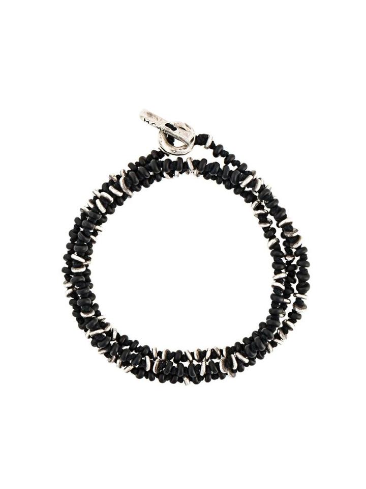 M. Cohen Beaded Bracelet, Size: Large, Black