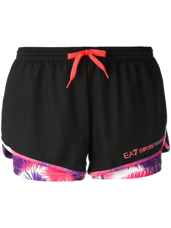 Ea7 Emporio Armani - Ventus 7 Shorts - Women - Polyester/spandex/elastane - M, Black