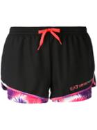Ea7 Emporio Armani - Ventus 7 Shorts - Women - Polyester/spandex/elastane - M, Black
