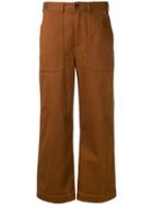 Bellerose Cropped Tailored Trousers - Brown