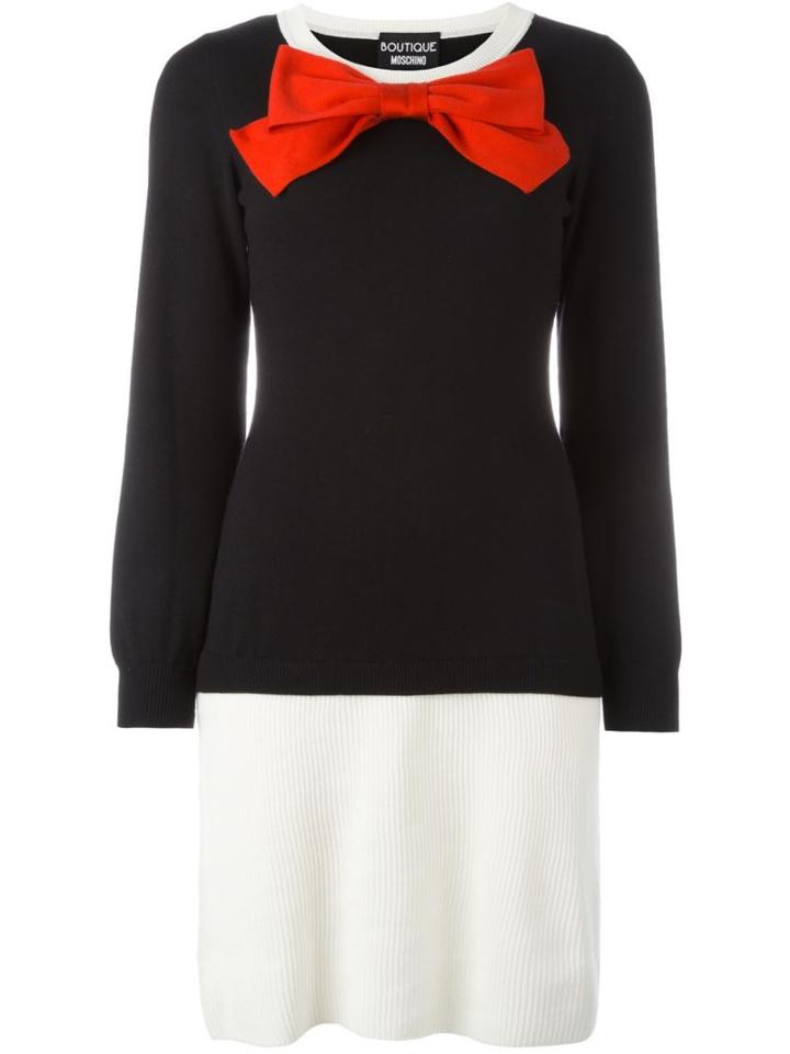 Boutique Moschino Bow Front Sweater Dress