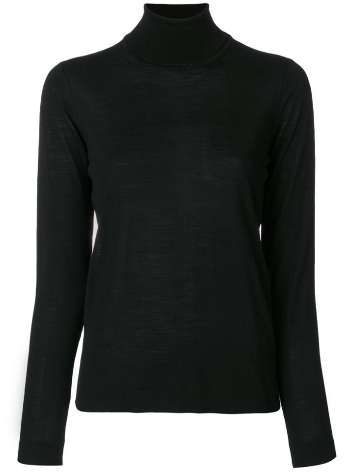 Salvatore Ferragamo Classic Turtleneck Sweater - Black
