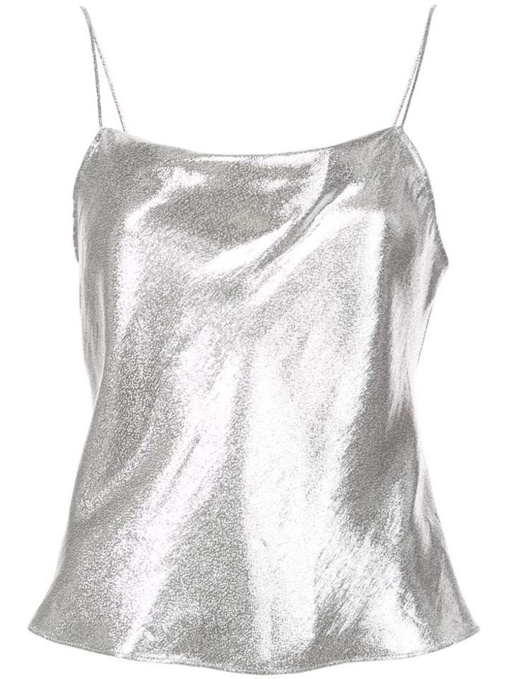 Alice+olivia Harmon Drapey Top - Grey