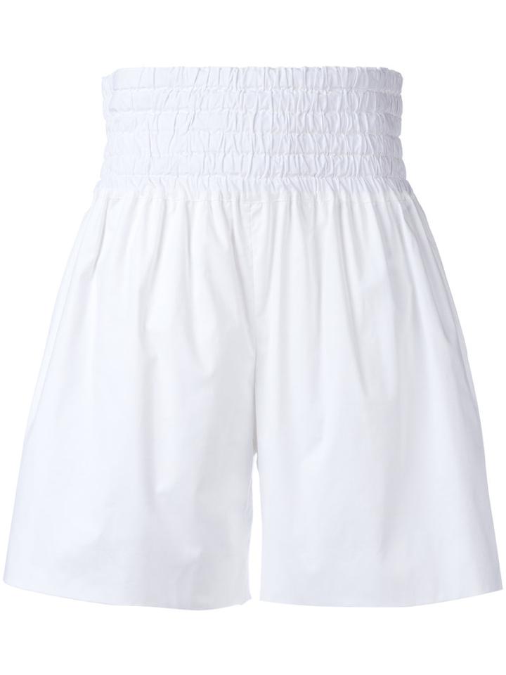 Rochas A-line Shorts, Women's, Size: 40, White, Cotton/spandex/elastane
