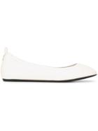 Lanvin Classic Slip-on Ballet Flats - White