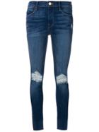 Frame Denim Distressed Detail Jeans - Blue