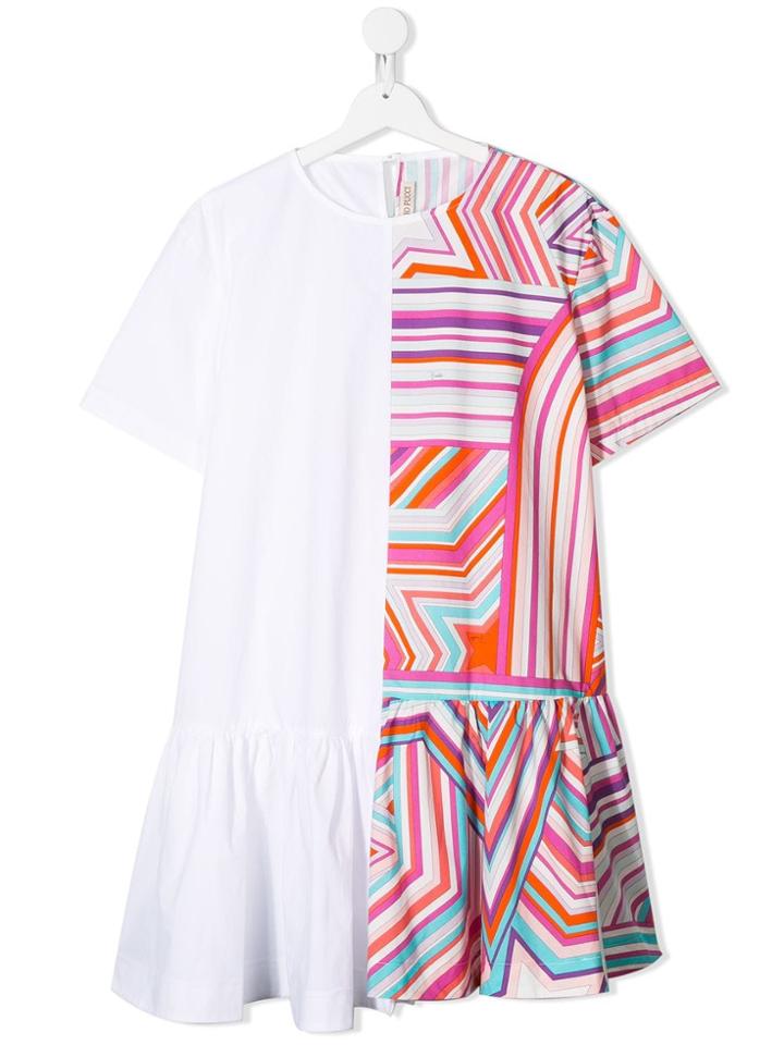 Emilio Pucci Junior Teen Star Striped Dress - Pink
