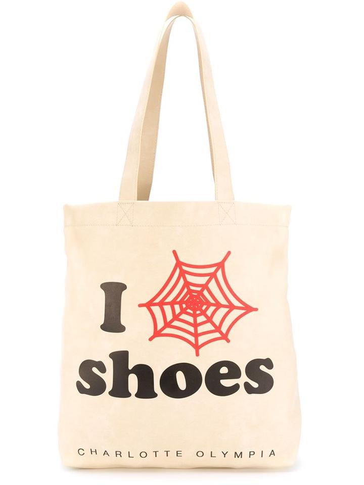 Charlotte Olympia 'i Shoes' Shopping Tote