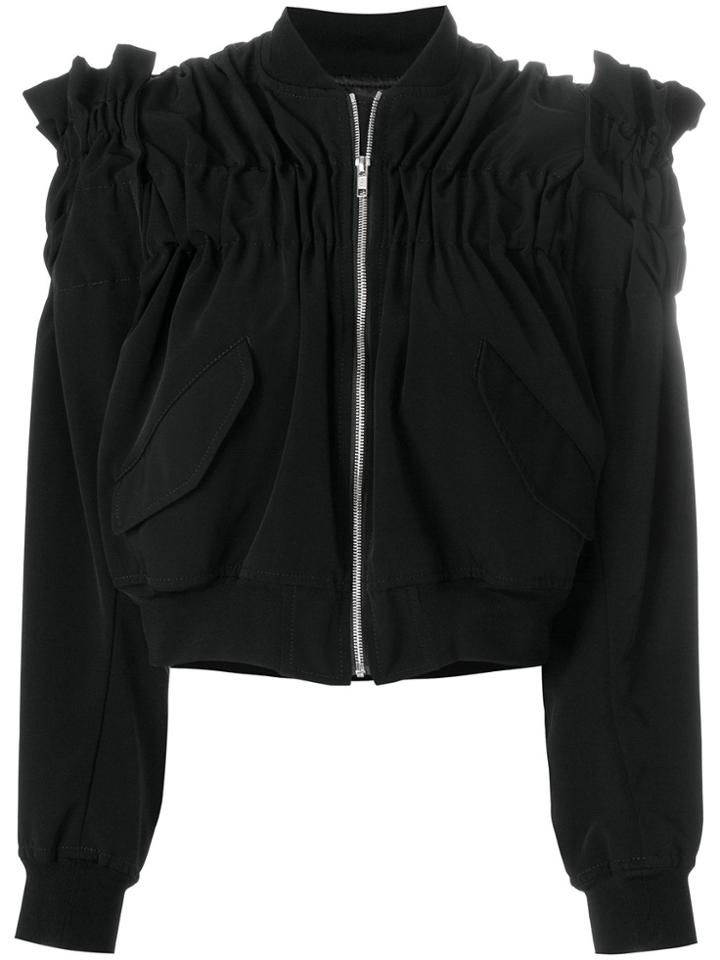 Comme Des Garçons Noir Kei Ninomiya Structured Bomber Jacket - Black