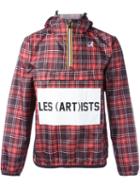 Les (art)ists K-way X Les (art)ists Logo Print Checked Jacket, Adult Unisex, Size: Xl, Red, Polyester
