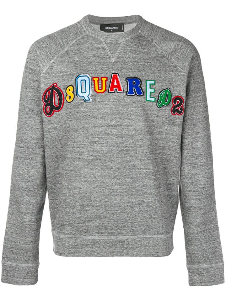 Dsquared2 Embroidered Logo Sweatshirt - Grey