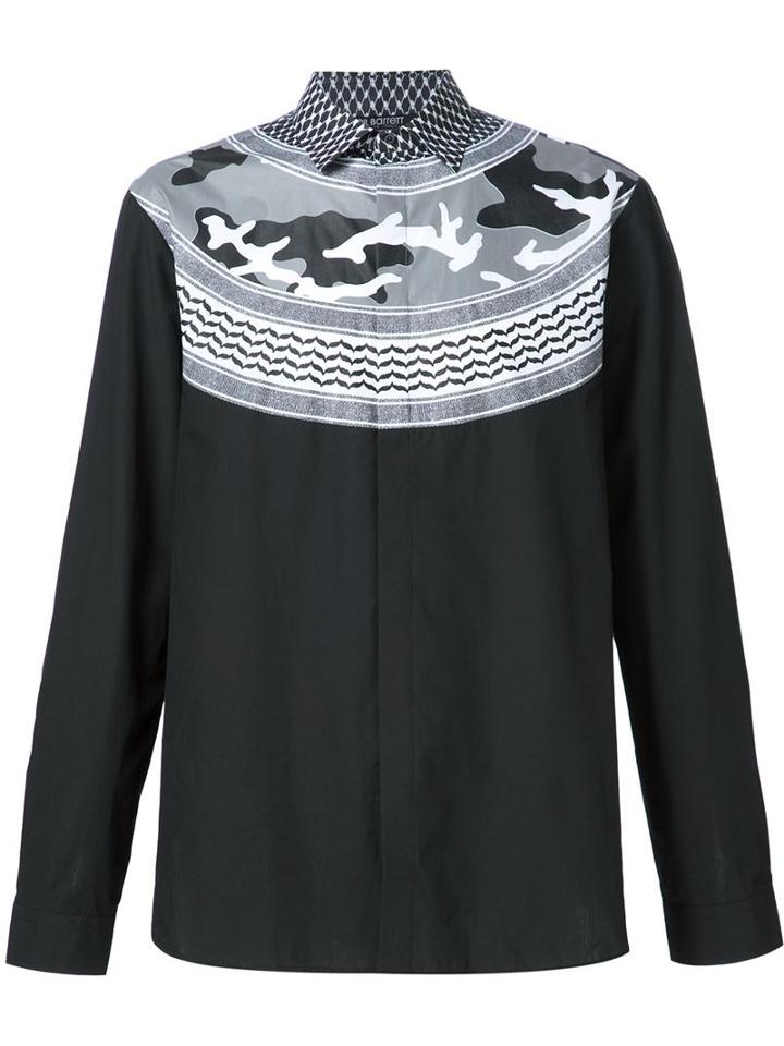 Neil Barrett Patterned Camouflage Print Shirt