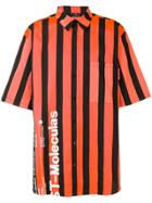 Marcelo Burlon County Of Milan Warning Striped Shirt - Black