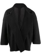 Homme Plissé Issey Miyake Pleated Short Jacket - Black
