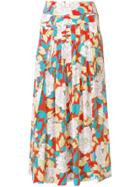 Diane Von Furstenberg Pleated Floral Skirt - Multicolour