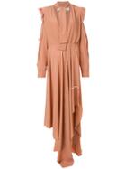 Off-white Draped Dress - Nude & Neutrals
