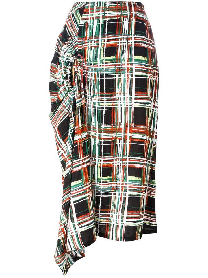 Marni Scribble Print Midi Skirt, Women's, Size: 42, Viscose