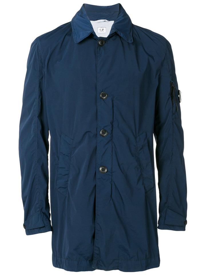 Cp Company Collared Button Jacket - Blue