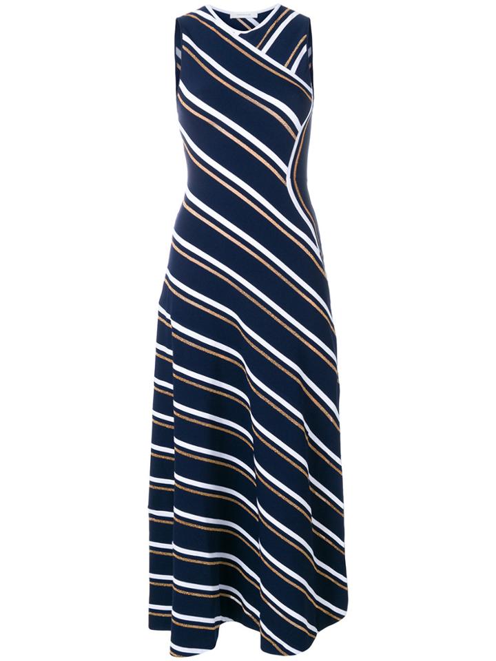 Cédric Charlier Fantasia Print Long Dress - Blue