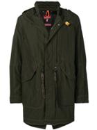 Parajumpers Gregory Panelled Parka Coat - Green