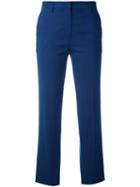 Sonia By Sonia Rykiel - Cropped Trousers - Women - Cotton/spandex/elastane/cupro/viscose - 36, Blue, Cotton/spandex/elastane/cupro/viscose